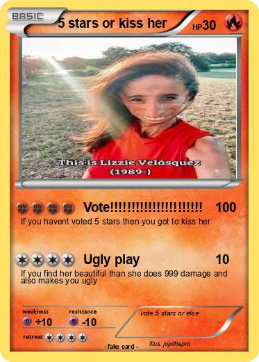 Pokemon 5 stars or kiss her