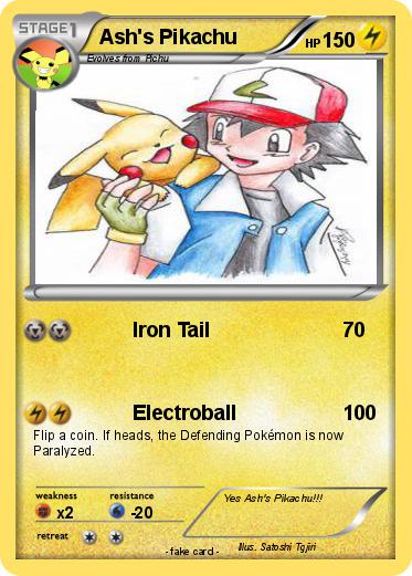 Pokemon Ash's Pikachu