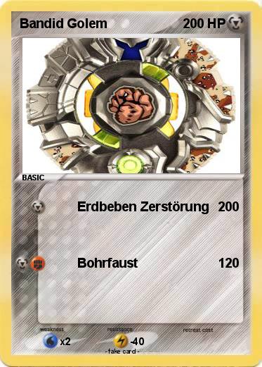 Pokemon Bandid Golem