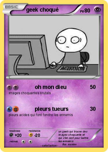 Pokemon geek choqué