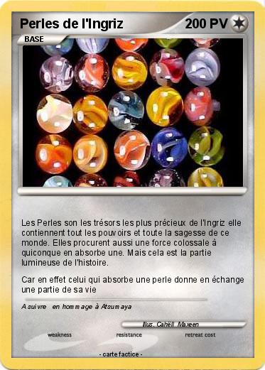 Pokemon Perles de l'Ingriz