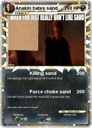 Pokemon Anakin hates sand