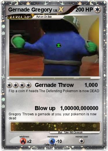 Pokemon Gernade Gregory