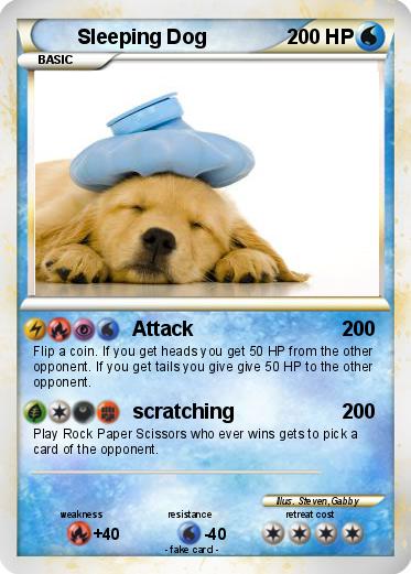 Pokemon Sleeping Dog