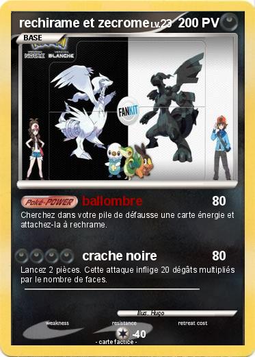 Pokemon rechirame et zecrome