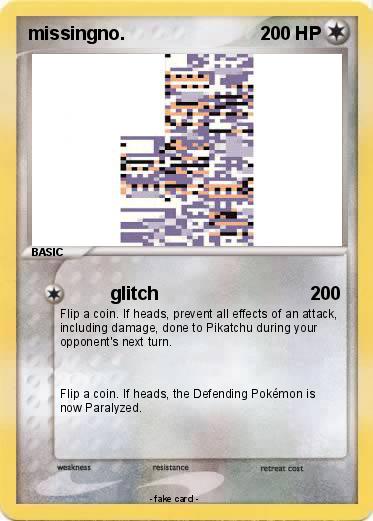 Pokemon missingno.