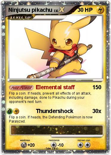 Pokemon Ninjutsu pikachu