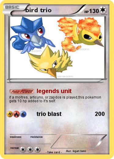 Pokemon bird trio