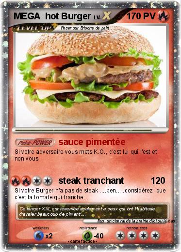 Pokemon MEGA  hot Burger
