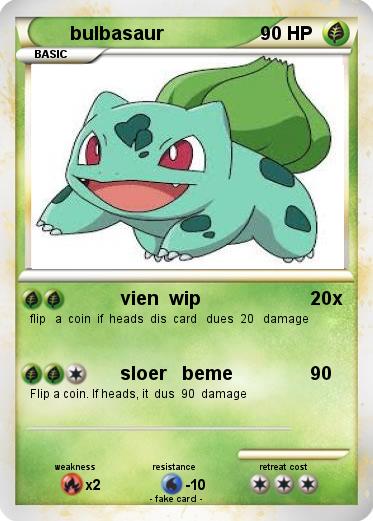 Pokemon bulbasaur