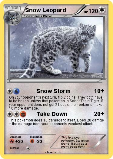 Pokemon Snow Leopard