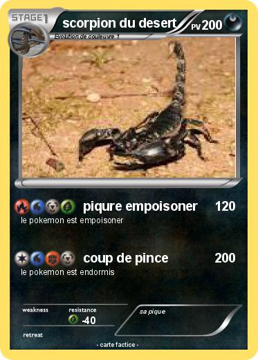 Pokemon scorpion du desert