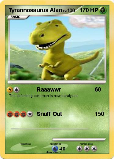 Pokemon Tyrannosaurus Alan