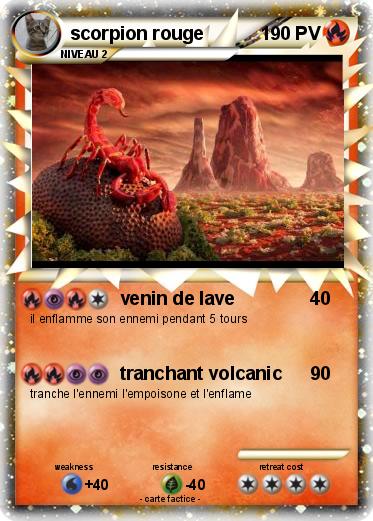 Pokemon scorpion rouge