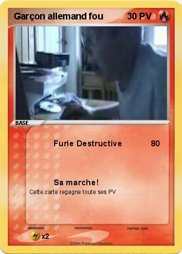 Pokemon Garçon allemand fou