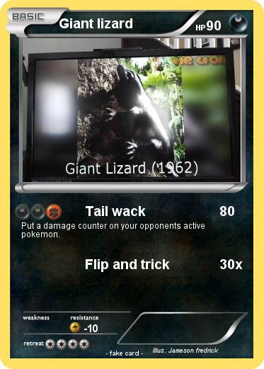Pokemon Giant lizard
