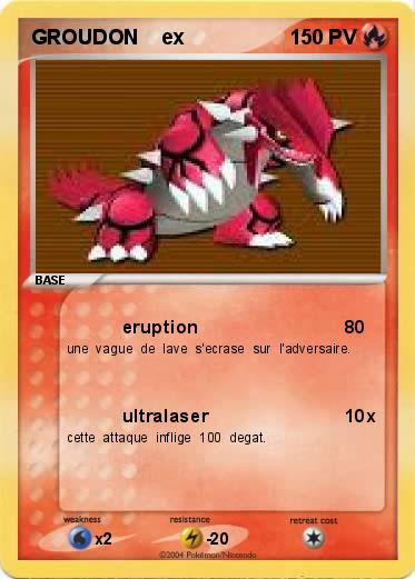 Pokemon GROUDON    ex