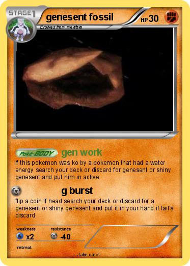 Pokemon genesent fossil