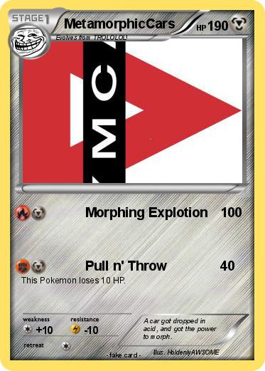 Pokemon MetamorphicCars