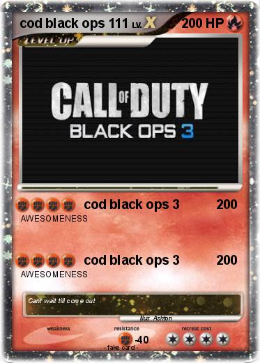 Pokemon cod black ops 111