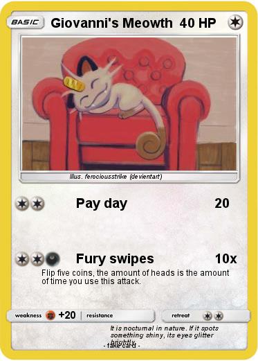Pokemon Giovanni's Meowth