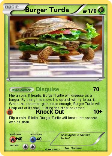 Pokemon Burger Turtle