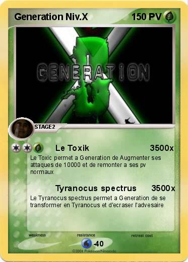 Pokemon Generation Niv.X