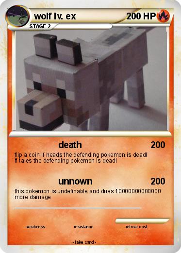 Pokemon wolf lv. ex