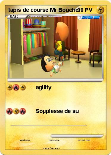 Pokemon tapis de course Mr Boucher