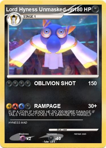 Pokemon Lord Hyness Unmasked
