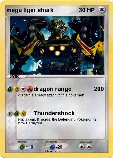 Pokemon mega tiger shark