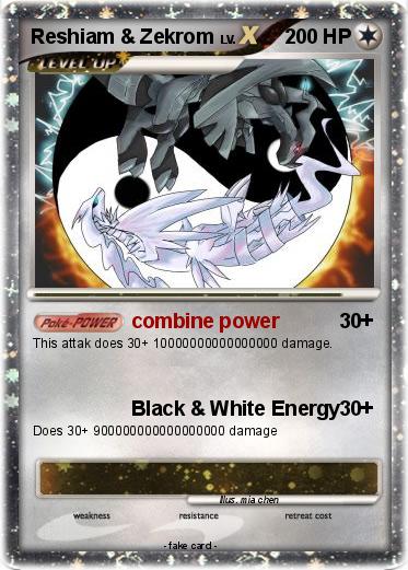 Pokemon Reshiam & Zekrom