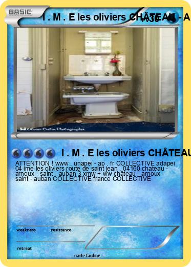 Pokemon I . M . E les oliviers CHÂTEAU - ARNOUX