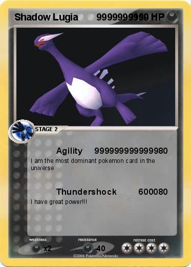 Pokemon Shadow Lugia       9999999999