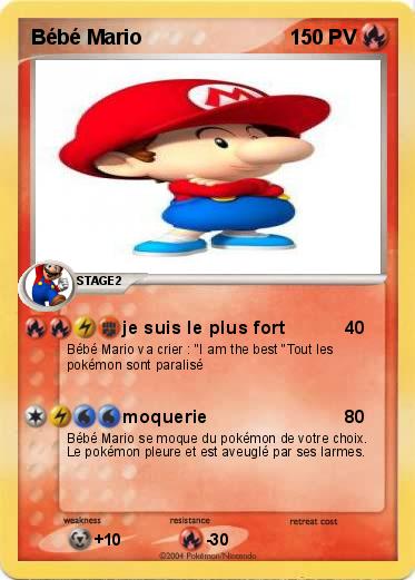 Pokemon Bébé Mario