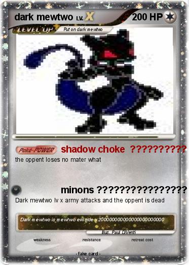 Pokemon dark mewtwo