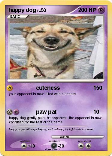 Pokemon happy dog