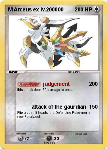 Pokemon M Arceus ex lv.200000