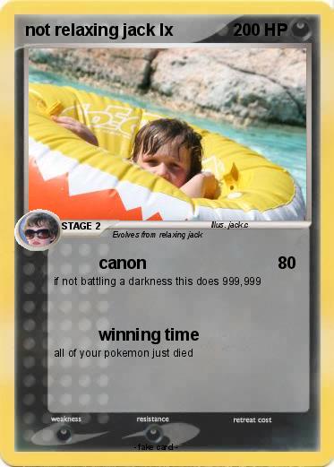 Pokemon not relaxing jack lx