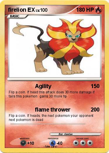Pokemon firelion EX