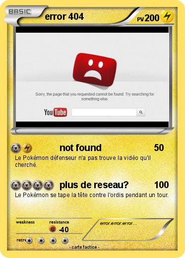 Pokemon error 404