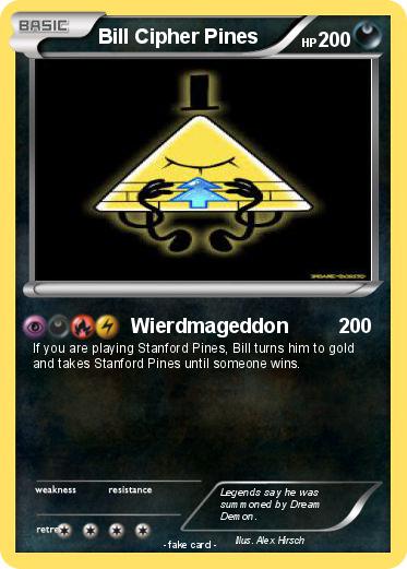 Pokemon Bill Cipher Pines