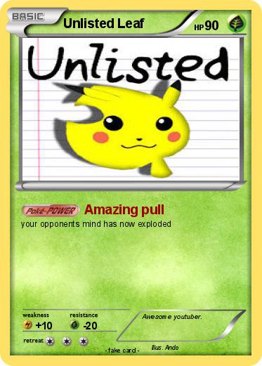 Pokemon Unlisted Leaf