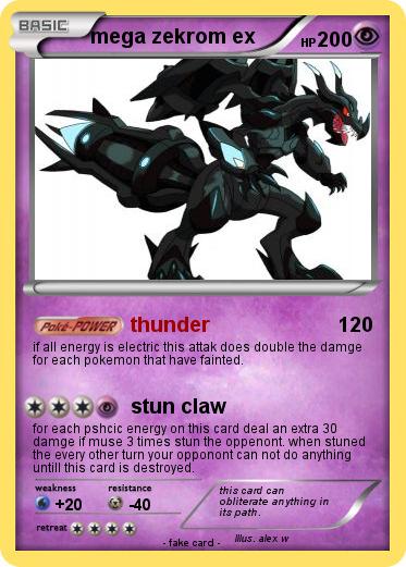 Pokemon mega zekrom ex