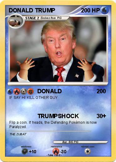 Pokemon DONALD TRUMP