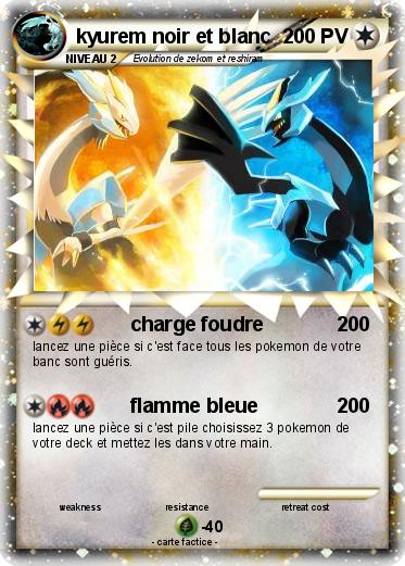 Pokemon kyurem noir et blanc