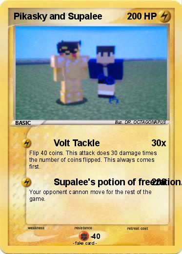 Pokemon Pikasky and Supalee