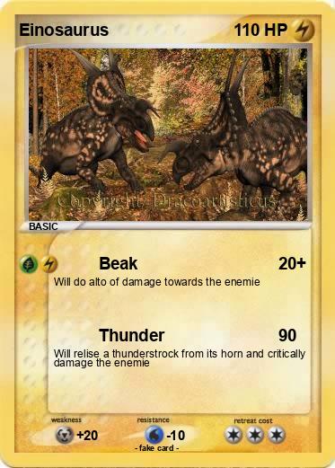 Pokemon Einosaurus