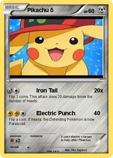 Pokemon Pikachu δ