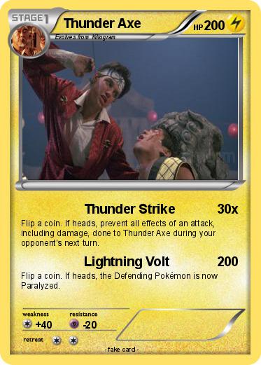 Pokemon Thunder Axe